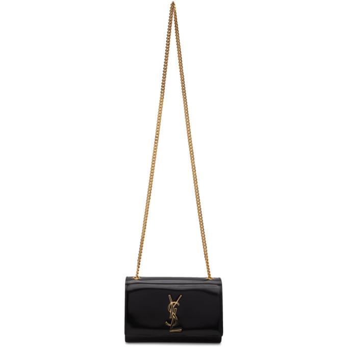 Saint Laurent Black Patent Small Kate Bag