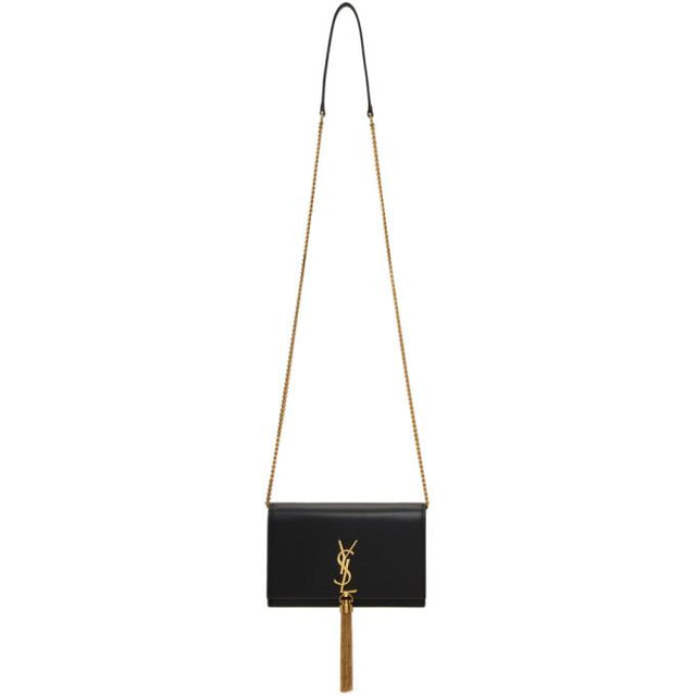 Saint Laurent Black Small Kate Tassel Bag