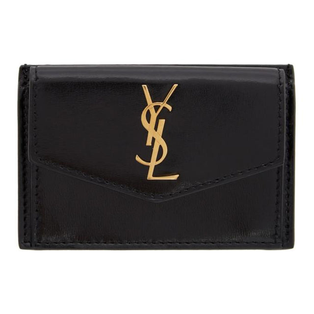 Saint Laurent Black Uptown Card Holder