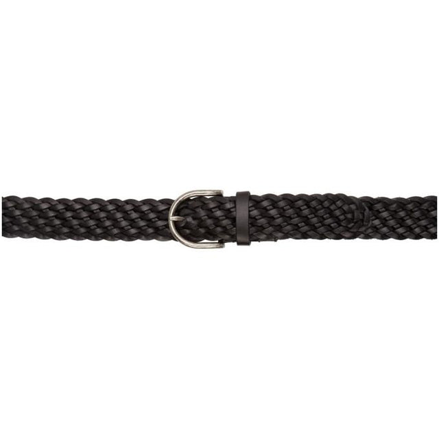 Saint Laurent Black Vegetale Browny Belt