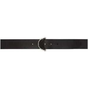 Saint Laurent Black Vegetale Browny Belt