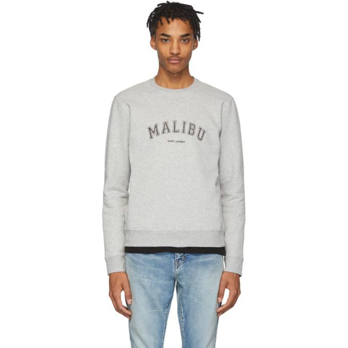Saint Laurent Grey Malibu Sweatshirt