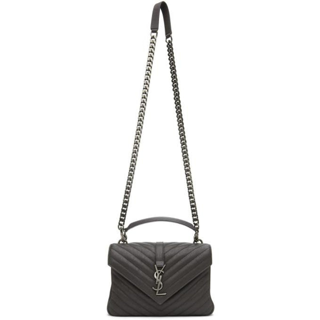 Saint Laurent Grey Medium College Bag