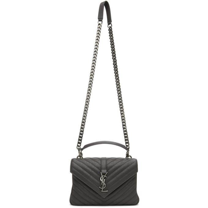 Saint Laurent Grey Medium College Bag