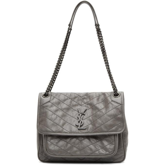 Saint Laurent Grey Medium Niki Shoulder Bag