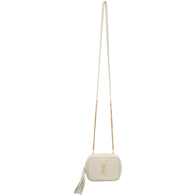Saint Laurent Off-White Baby Lou Chain Bag