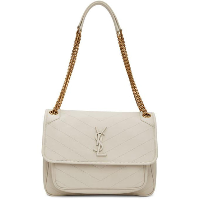 Saint Laurent Off-White Medium Niki Bag