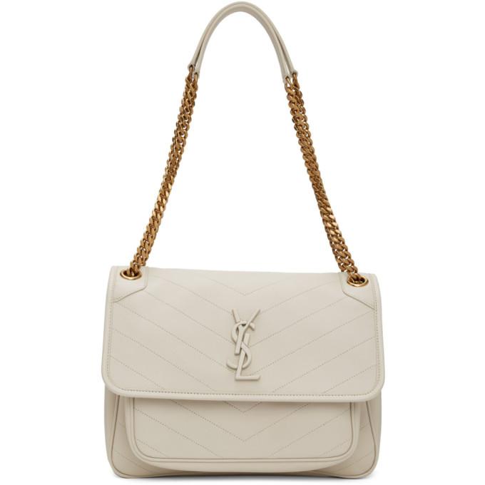 Saint Laurent Off-White Medium Niki Bag