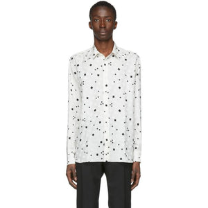 Saint Laurent Off-White Silk Brilliant Shirt
