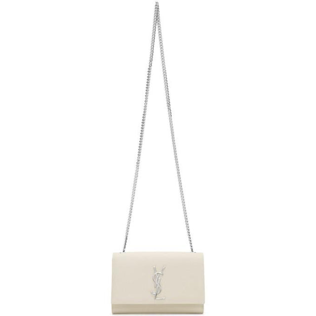 Saint Laurent Off-White Small Kate Chain Bag