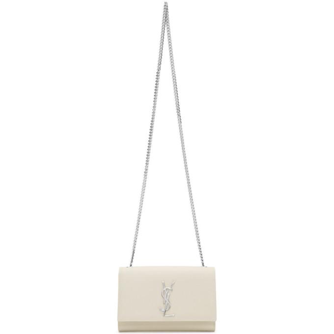 Saint Laurent Off-White Small Kate Chain Bag