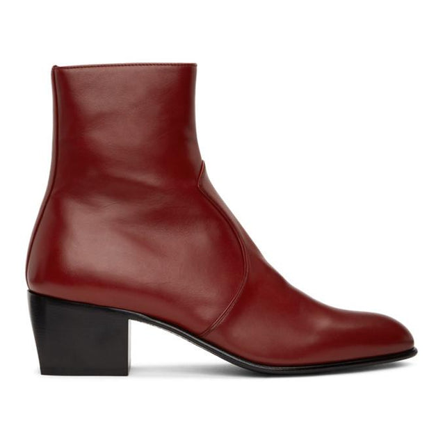 Saint Laurent Red Cole Boots