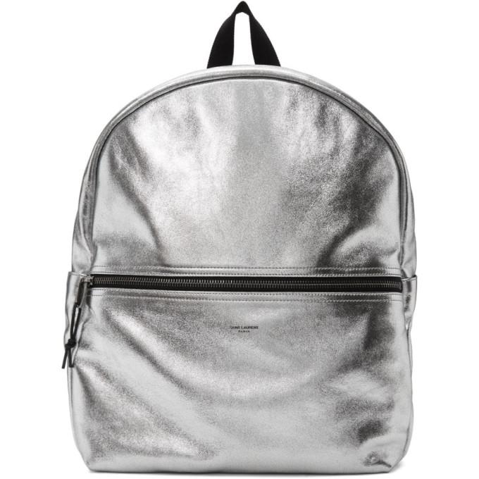 Saint Laurent Silver Nuxx Backpack