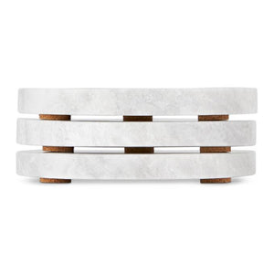 Saintwoods SSENSE Exclusive Grey Marble Coaster Set-BlackSkinny