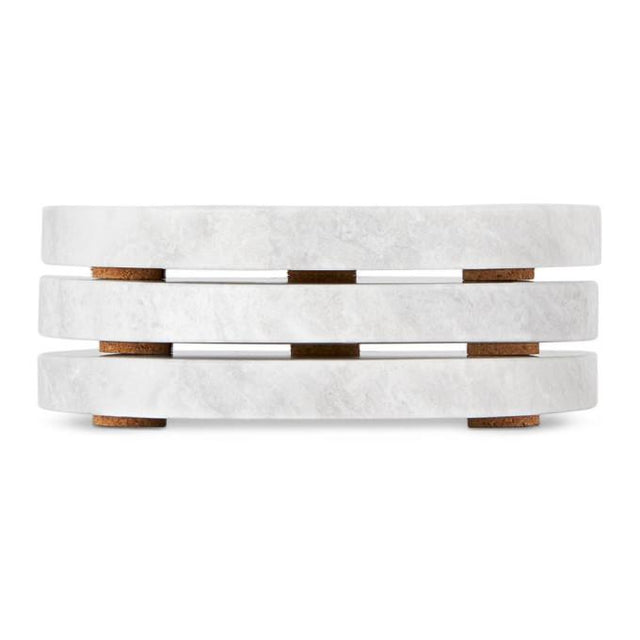 Saintwoods SSENSE Exclusive Grey Marble Coaster Set-BlackSkinny