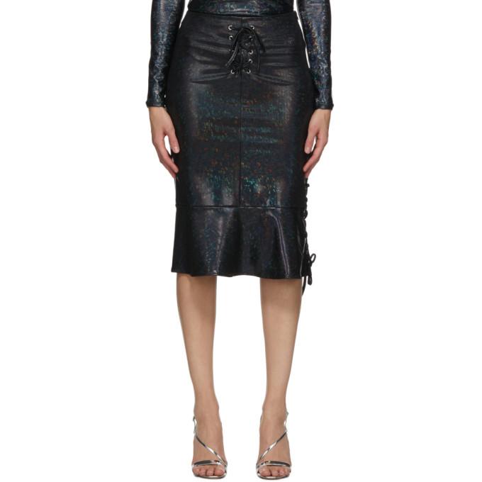 Saks Potts Black Shimmer Poison Skirt