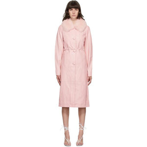 Saks Potts Pink Fur Charlot Coat