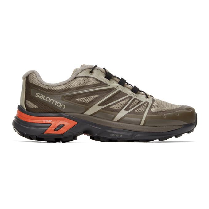 Salomon Khaki XT-Wings 2 Advanced Low Top Sneakers
