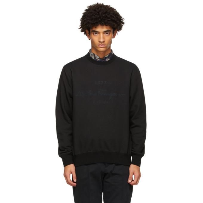 Salvatore Ferragamo Black Logo Sweatshirt