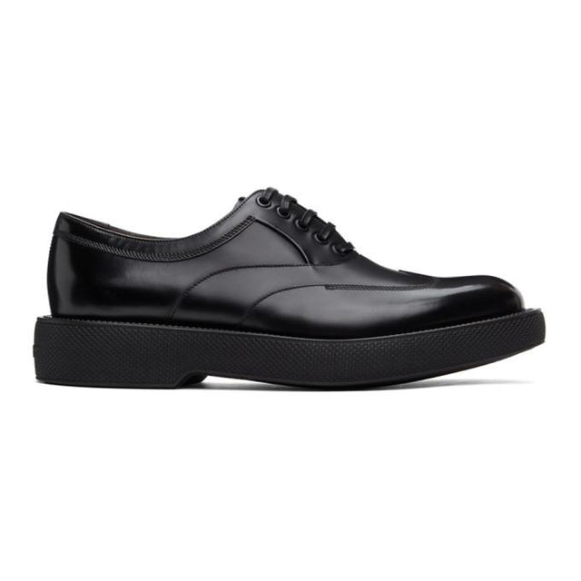 Salvatore Ferragamo Black Polished Pride Derbys
