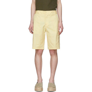 Salvatore Ferragamo Yellow Cargo Shorts