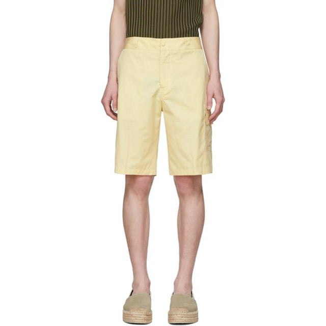 Salvatore Ferragamo Yellow Cargo Shorts