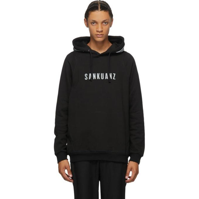 Sankuanz Black Logo Hoodie