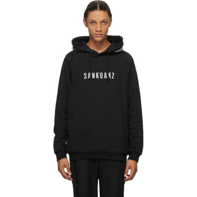 Sankuanz Black Logo Hoodie