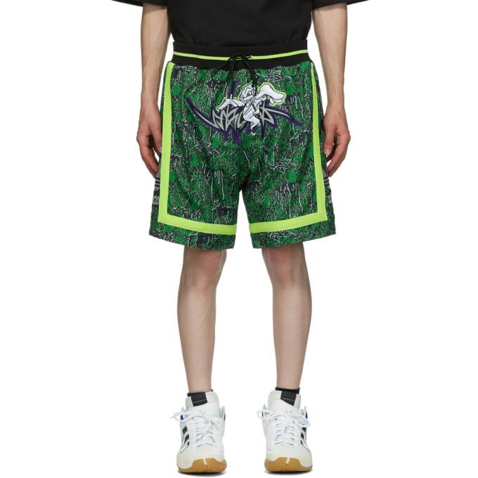 Sankuanz Reversible Black and Green adidas Originals Edition Basketball Shorts