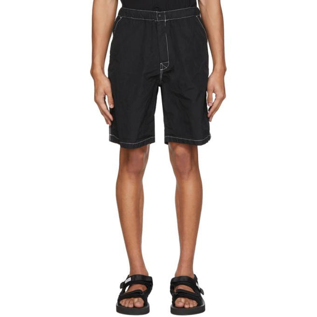 Sasquatchfabrix. Black Nylon Shorts