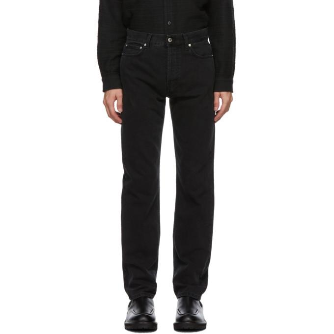 Sefr Black Straight-Cut Jeans
