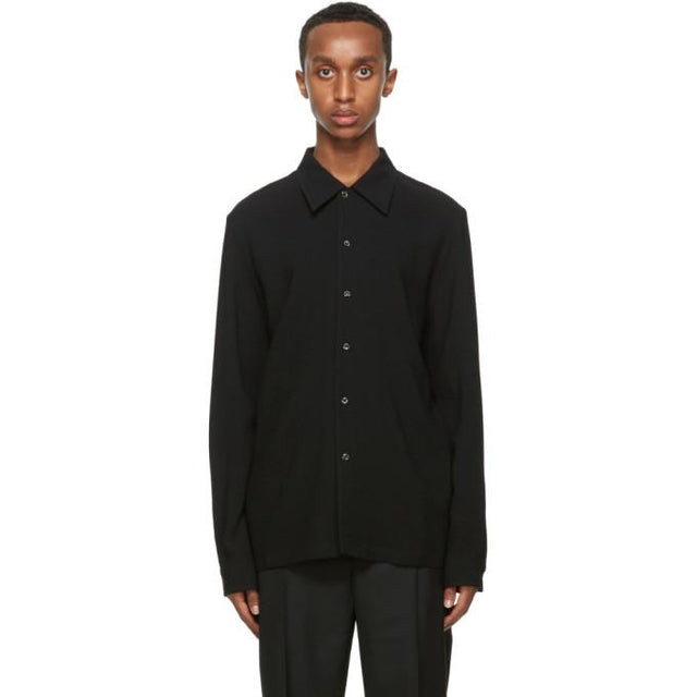 Sefr Black Wool Rampoua Shirt
