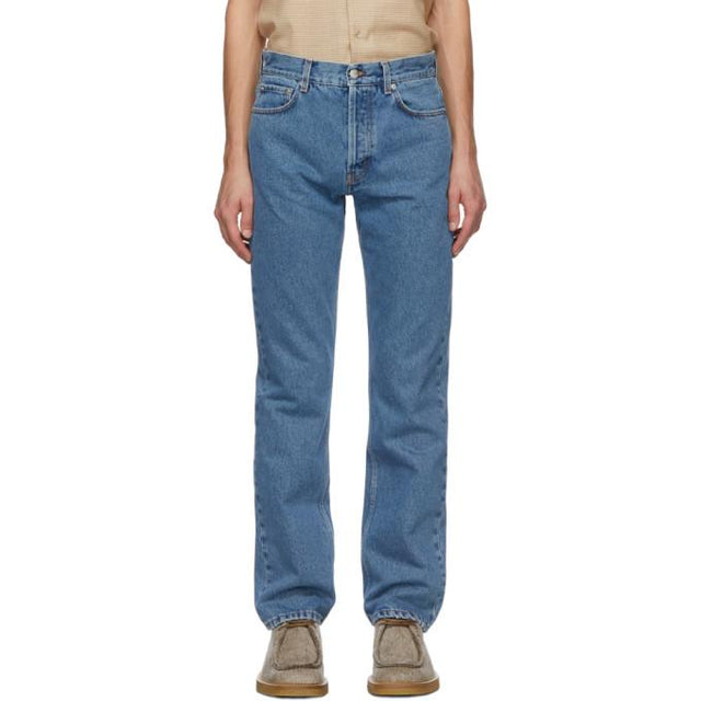Sefr Blue Straight-Cut Jeans