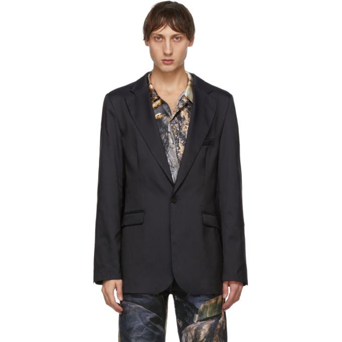 Serapis Black Nylon Blazer