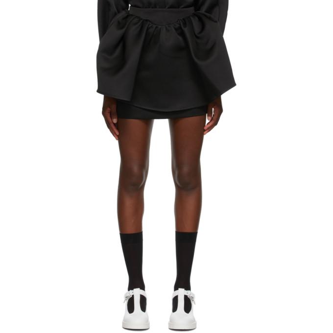 Shushu/Tong Black Puffy Miniskirt
