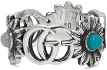 Gucci Silver GG Flower Ring