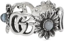 Gucci Silver GG Flower Ring