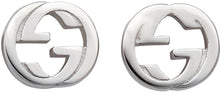 Gucci Silver Interlocking G Stud Earrings - Gucci Silver Interemballing g goujon goujon - 구찌 실버 연동 G 스터드 귀걸이