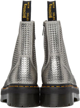 Dr. Martens Silver Jadon Stud Emboss Platform Boots