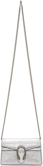 Gucci Silver Lizard Super Mini Dionysus Bag