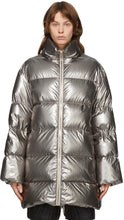 Rick Owens Silver Moncler Edition Down Cyclopic Coat