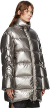 Rick Owens Silver Moncler Edition Down Cyclopic Coat
