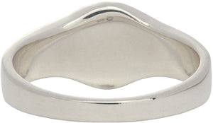 Saskia Diez Silver Round Signet Ring