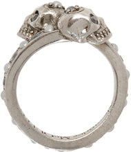 Alexander McQueen Silver Twin Skull Ring