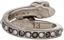 Alexander McQueen Silver Twin Skull Ring