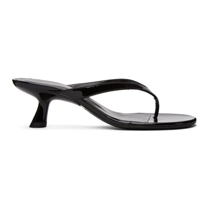 Simon Miller Black Beep Heeled Sandals