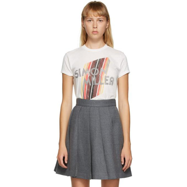 Simon Miller White Mesa Fitted T-Shirt