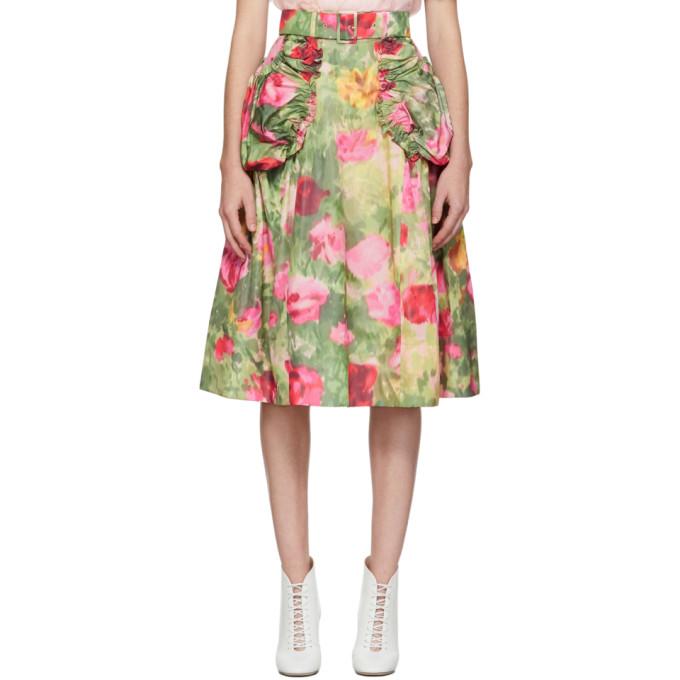Simone Rocha Multicolor Smocked Skirt
