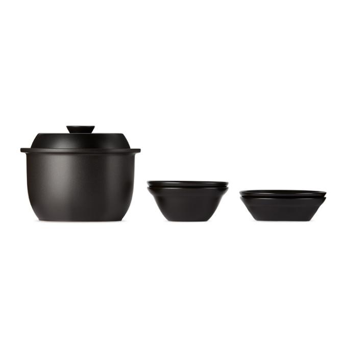 Snow Peak Black Earthenware Zen Pot Set-Equipment-BlackSkinny