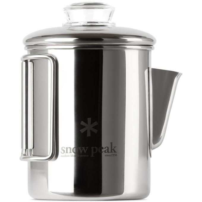 Snow Peak Silver Stainless Coffee Percolator, 30.4 fl oz-Equipment-BlackSkinny